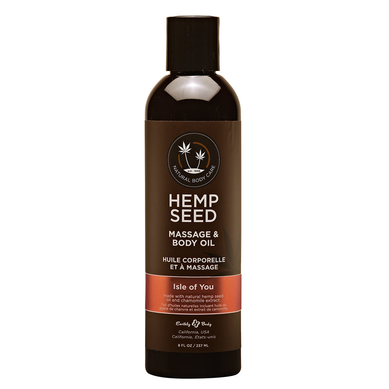 8 oz. hemp Seed Massage Oil - Isle of You